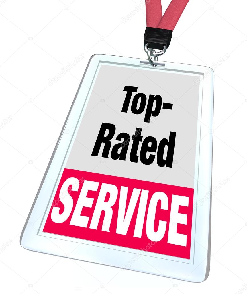 Top Rated Service Employee Badge Name Tag Customer Support