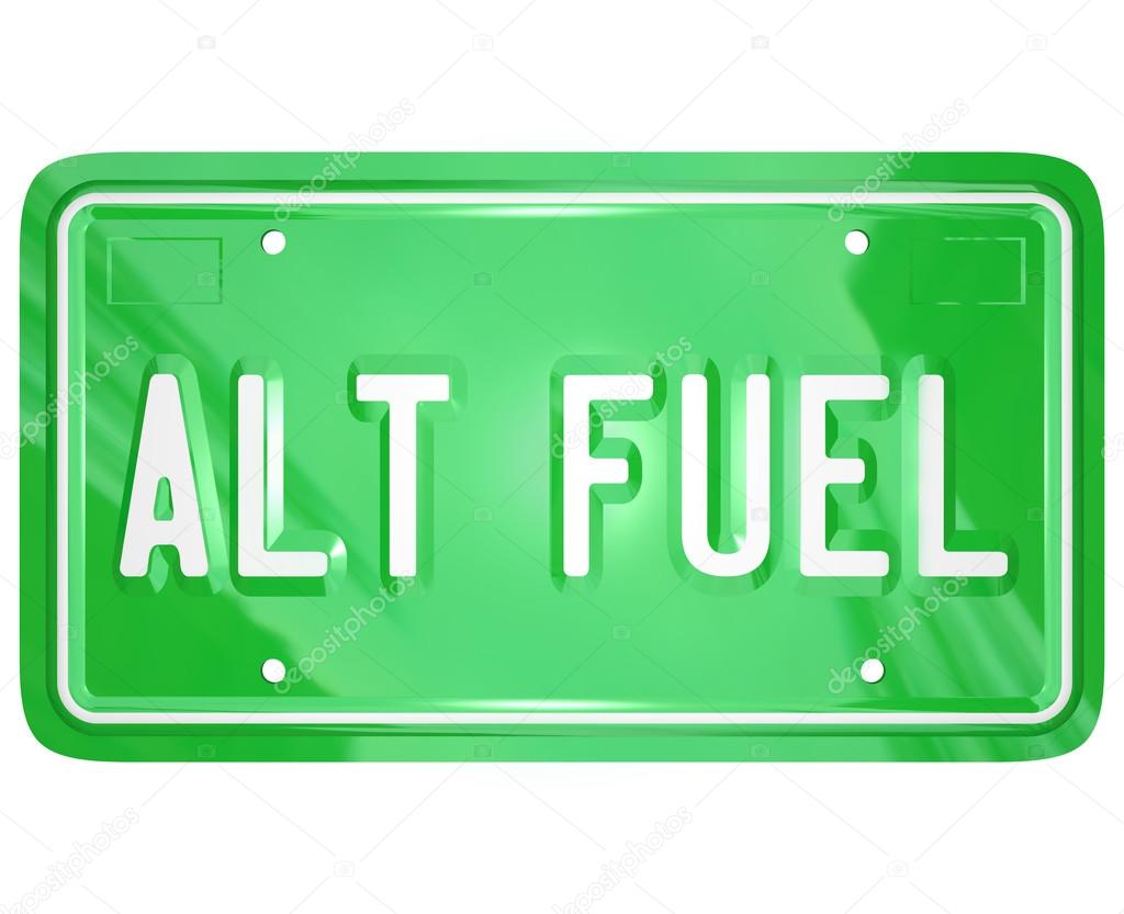 Alt Fuel Alternative Power Energy Green LIcense Plate