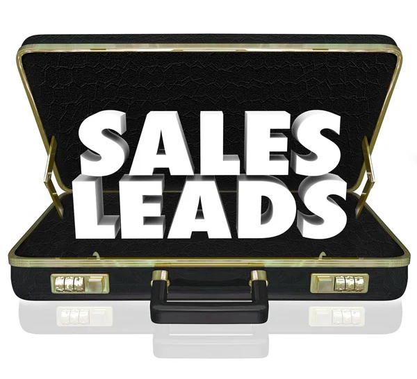 Sales Leads Briefcase — Stock Photo, Image