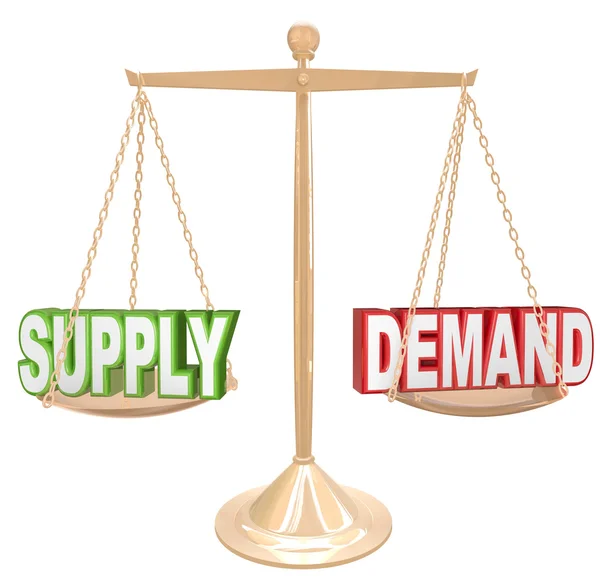 Balance de oferta y demanda — Foto de Stock
