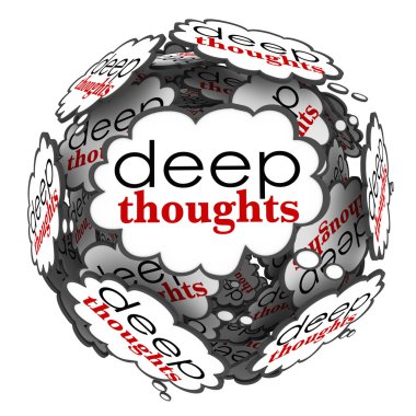 Deep Thoughts clipart