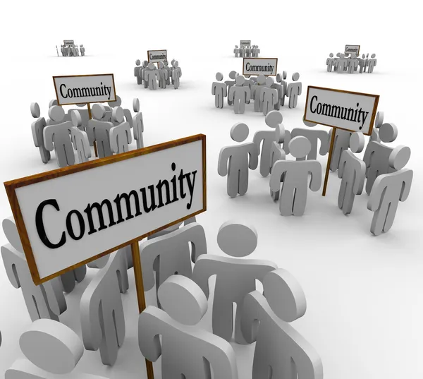 Gemeenschap bevolkingsgroepen — Stockfoto