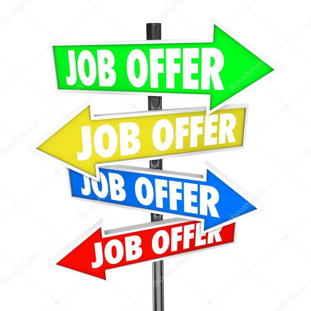 Job Offers Arrow Signs