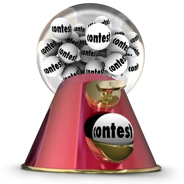 Contest Gumball Machine Random Winner Disegno — Foto Stock