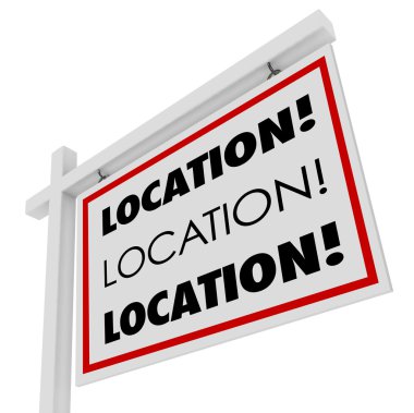 Location Real Estate Sign clipart