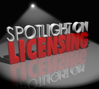 sözcüklerin ruhsat üzerinde spotlight