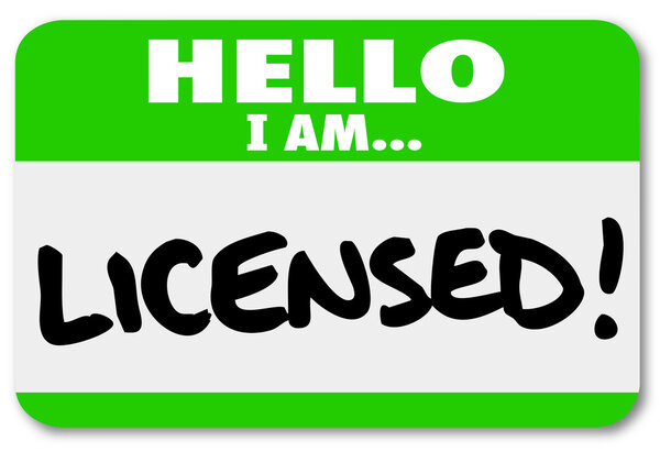 Licensed Name Tag