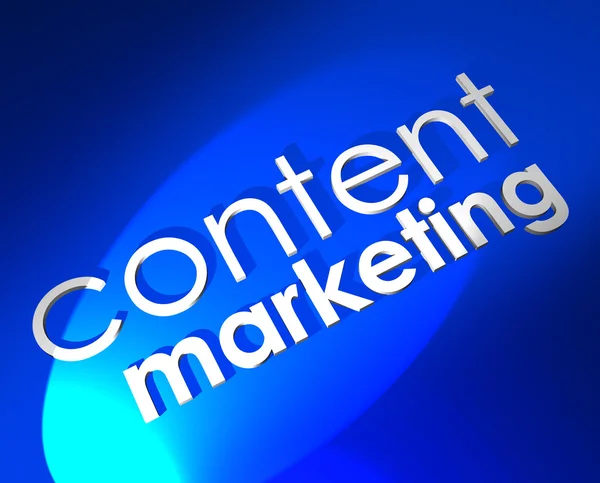 Content marketing — Stockfoto