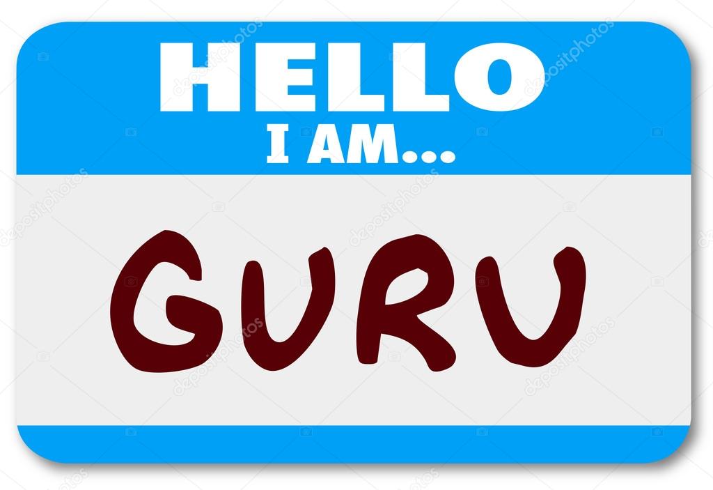 Guru Word Name Tag
