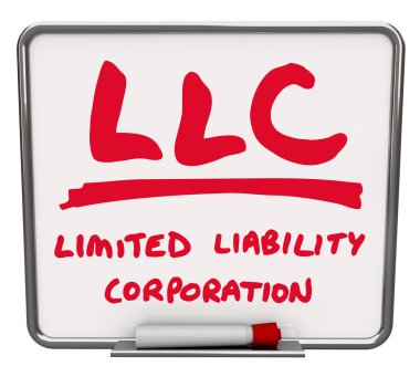 llc limited şirket kelimeler tahta işaretleyici kuru silinebilir