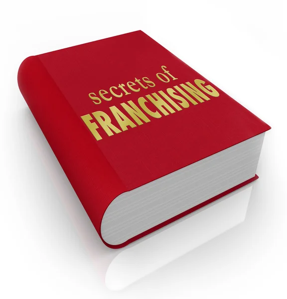 Geheimen van franchising boek dekken advies — Stockfoto