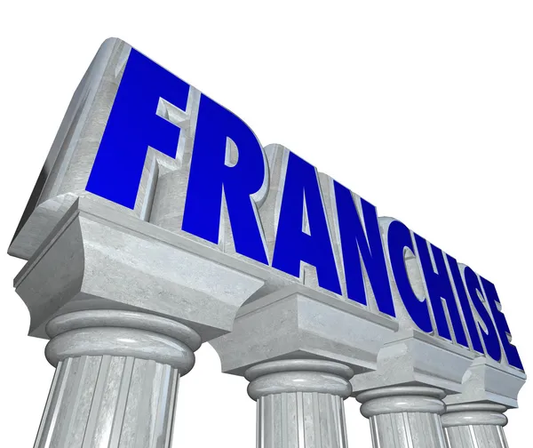 Franchise-ord — Stockfoto