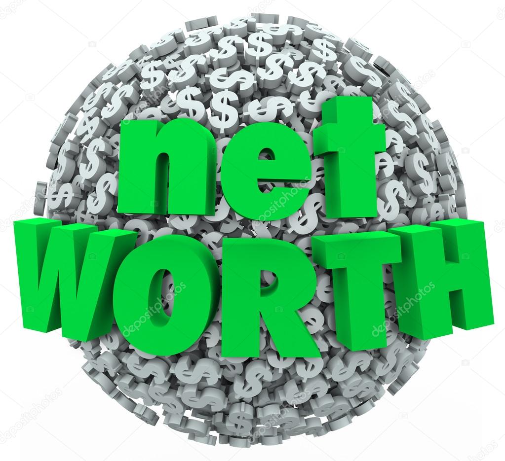Net Worth Money Ball Sphere Total Financial Value Wealth
