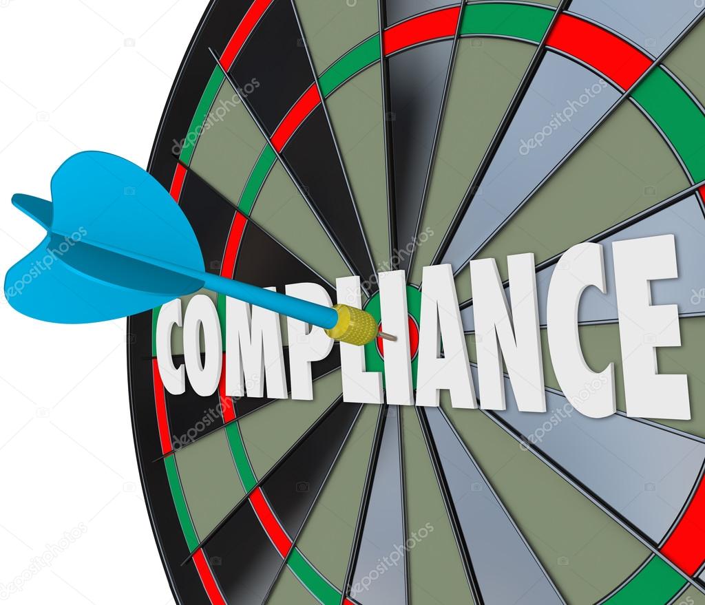 Compliance Word Dart Board