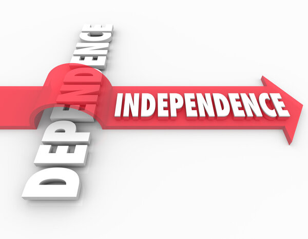 Indepedence Arrow Over Dependent Self-Reliance Ddetermination
