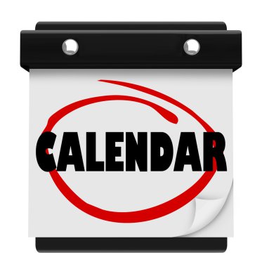 Takvim word programı planlayıcısı