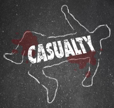 Casualty Chalk Outline Dead Body Hurt Injury Accident clipart