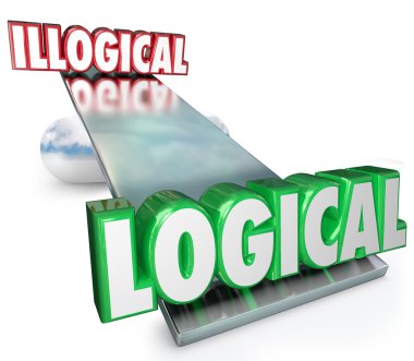 Logical Vs Illogical Words clipart