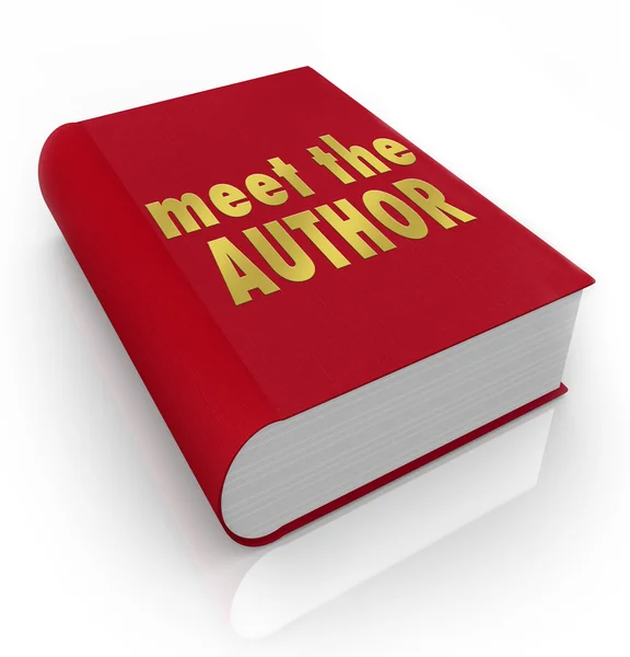 Meet the Author Book Cover — Stock Photo, Image