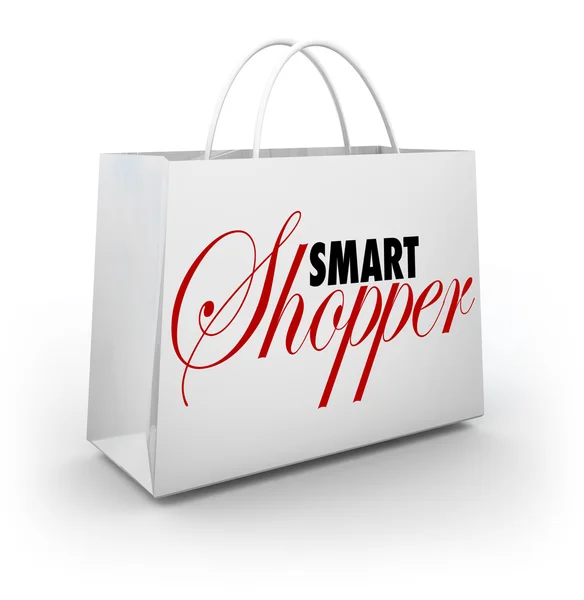 Slimme shopper boodschappentas — Stockfoto