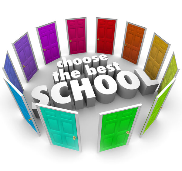 Choose Best Schools Colored Doors