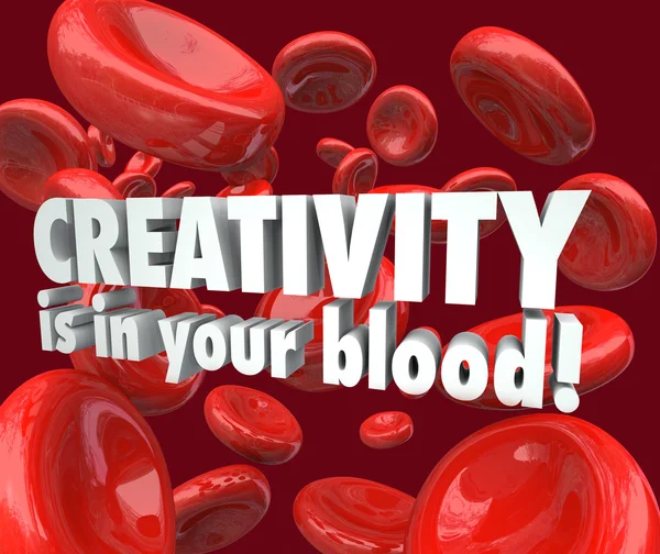 Creativity is in Your Blood Red Cells — Stock Photo, Image