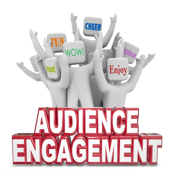 Audience Engagement Cheering — Stock Photo, Image