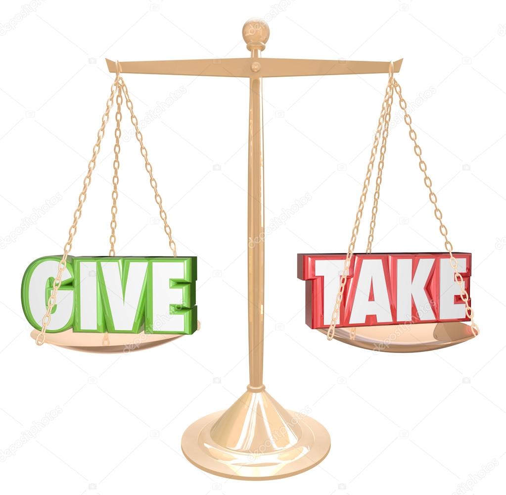 Give and Take Gold Scale Balance