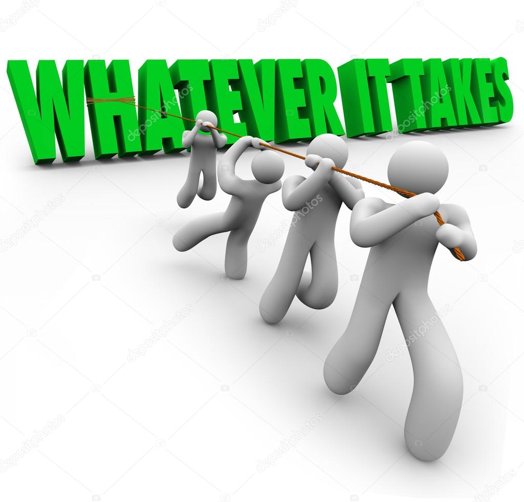 Whatever It Takes Team Pulling Words Stock Photo by ©iqoncept 46023491