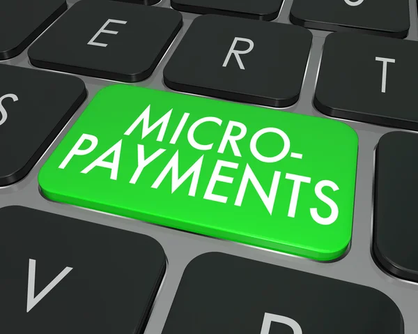 Micro Payments Words — Stock Photo, Image