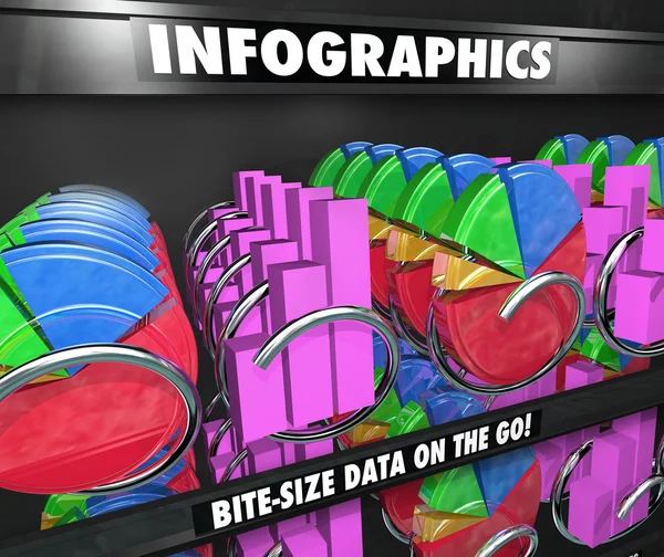 Distributore automatico di infografiche — Foto Stock