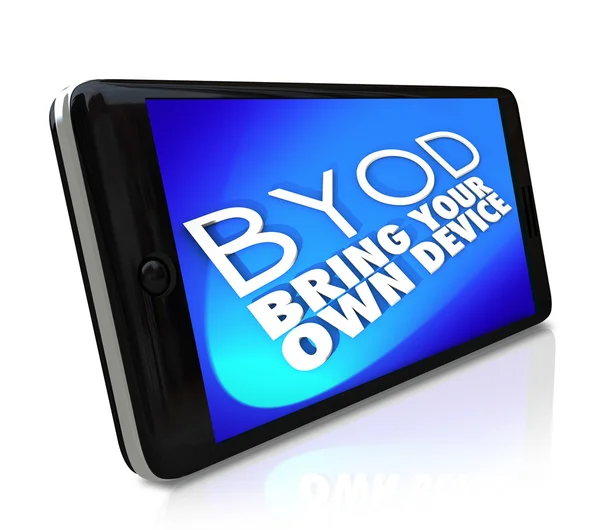 Смартфон BYOD — стоковое фото