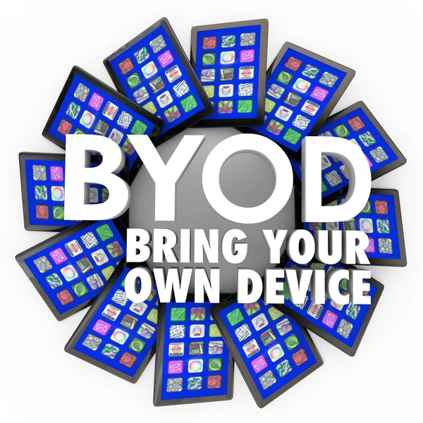 Byod 带来您自己的设备 — 图库照片