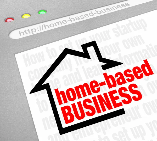 Home Based Business Advice Information — Stock Photo, Image