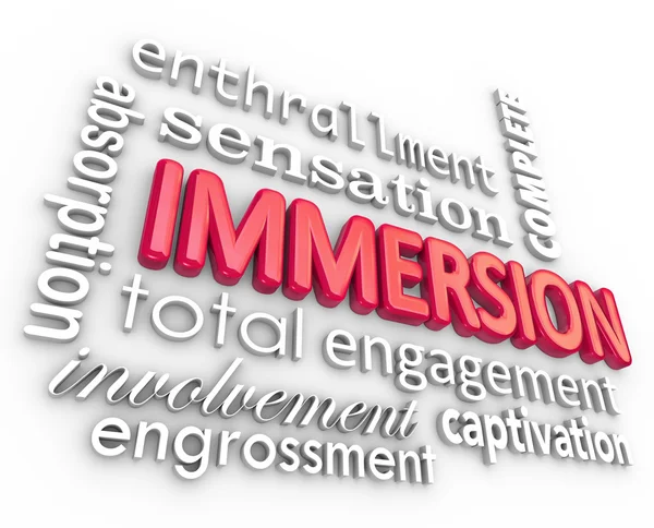 Immersione 3D Word Sfondo — Foto Stock