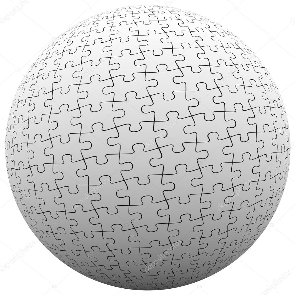 Puzzle Piece Sphere Ball