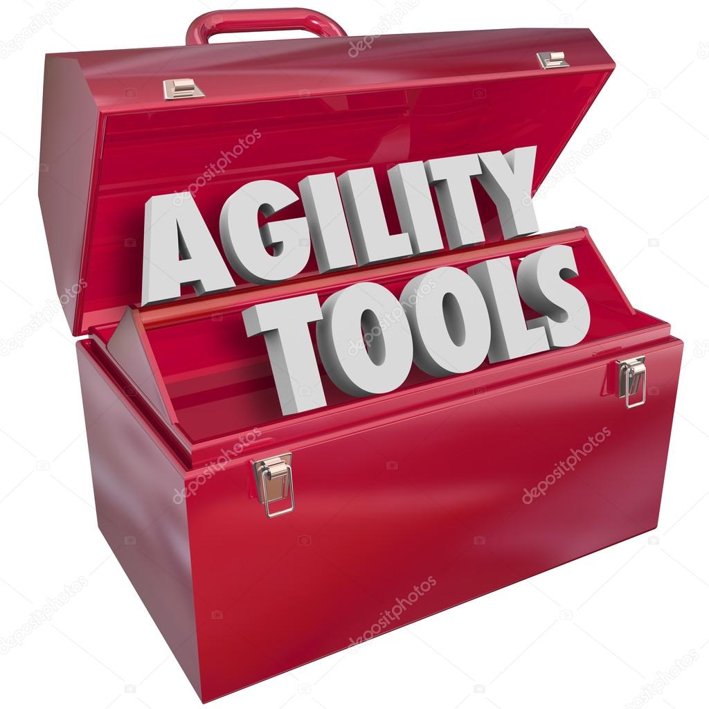 Agility Tools Words in Toolbox Change Adapt Ability 