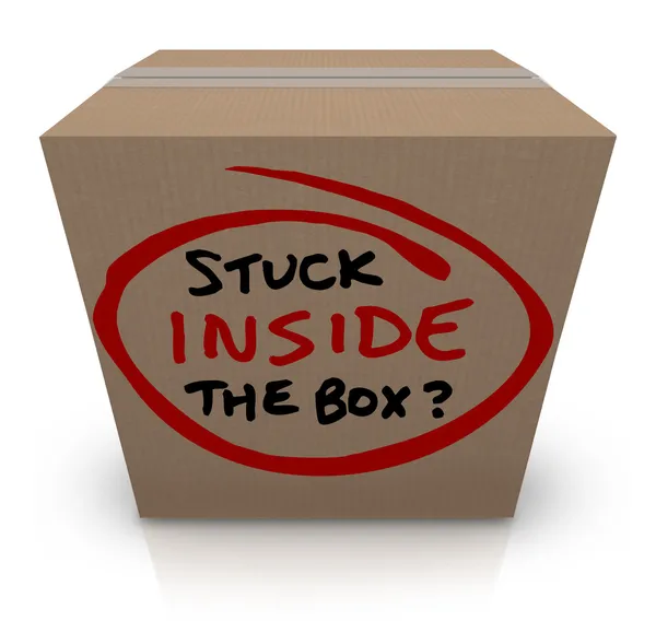 Bloccato all'interno della scatola — Foto Stock