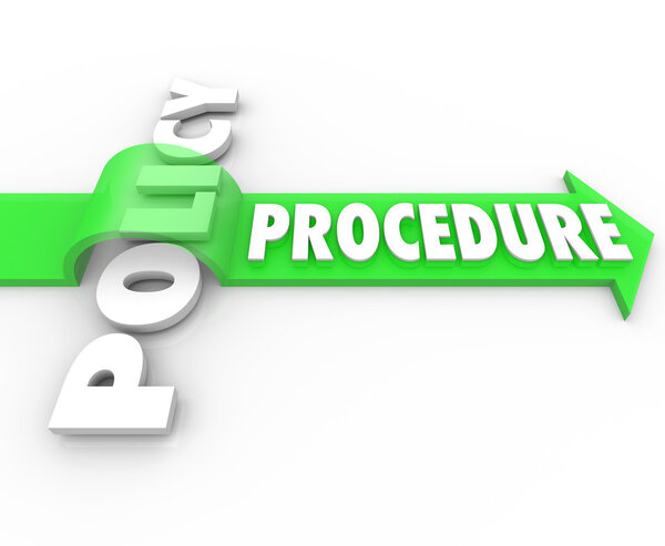 Procedure Arrow Jumping Over Policy Word Practice Process
