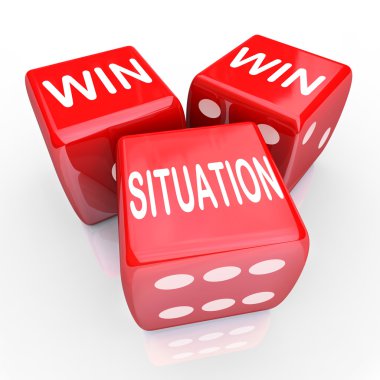 win win durum kelimeleri üç kırmızı zar