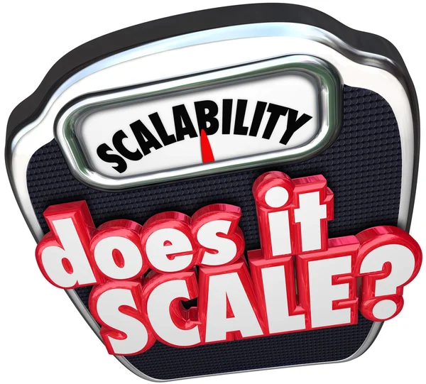 Scalability 3d word and Does It Scale question — Stock Photo, Image