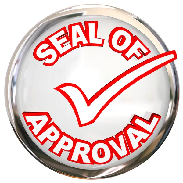 Seal of Approval words on stamp — Stock Photo, Image