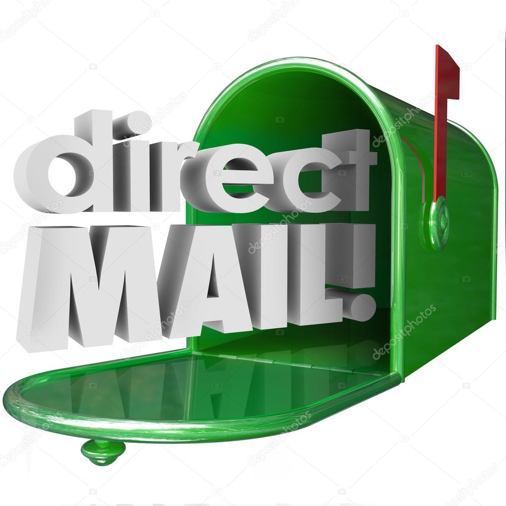Direct Mail words in 3d letters