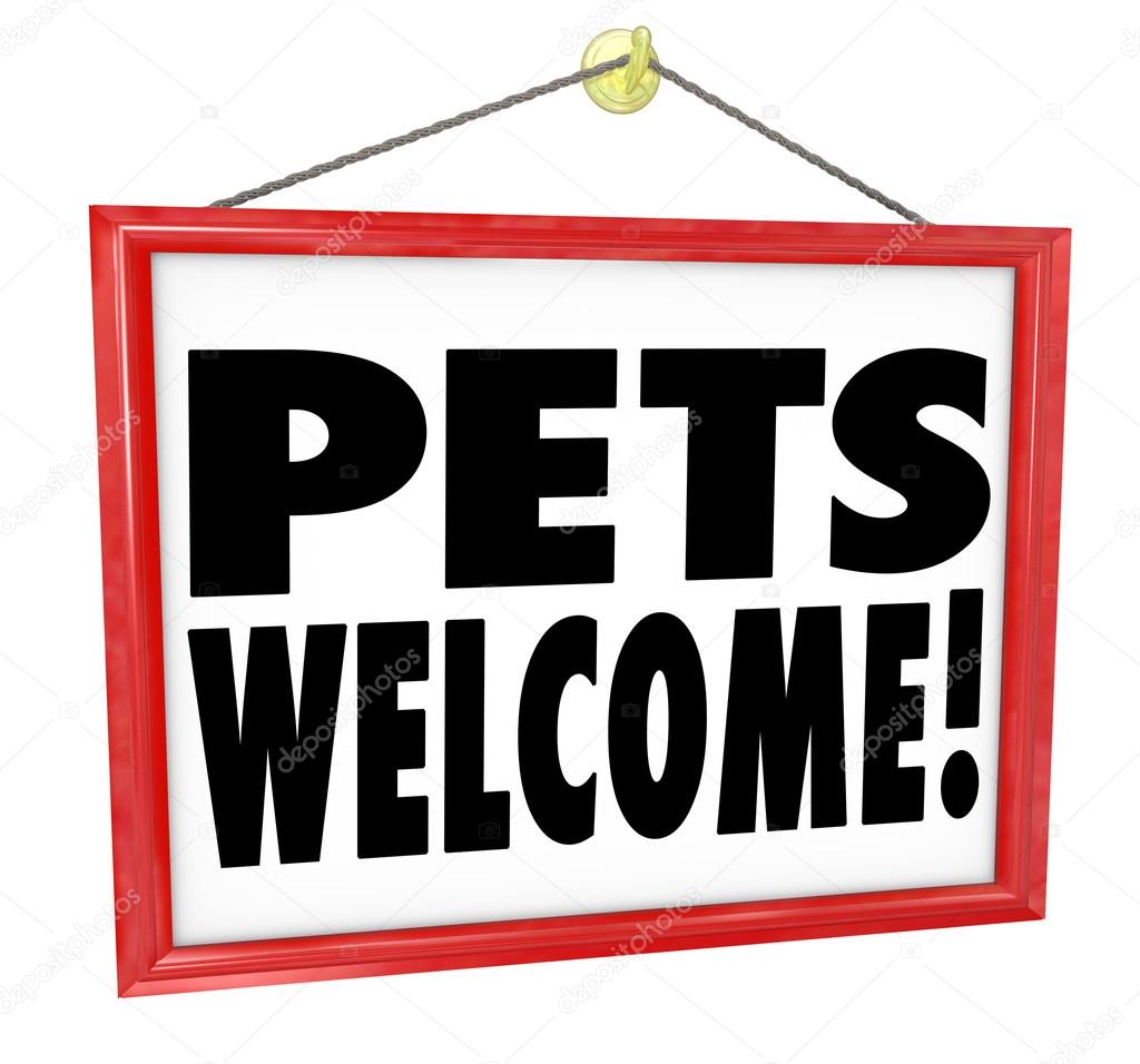 Pets Welcome, allowed or permitted in a store