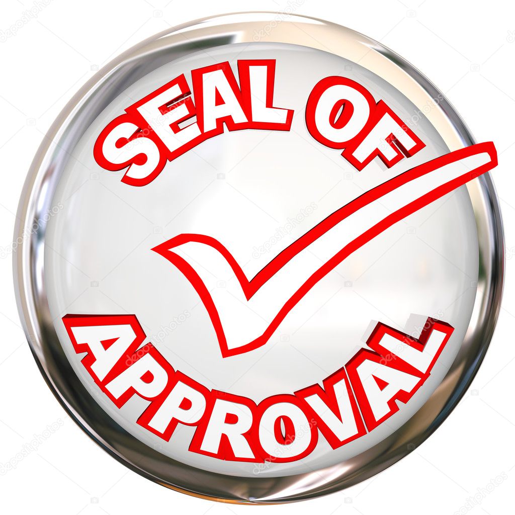 Seal of Approval words on stamp