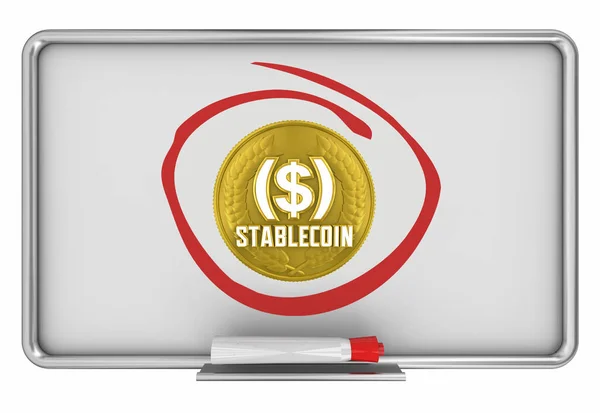 Stablecoin Cryptocurrency Plan Design Erstellen Sie Meine Neue Münzmarke Illustration — Stockfoto