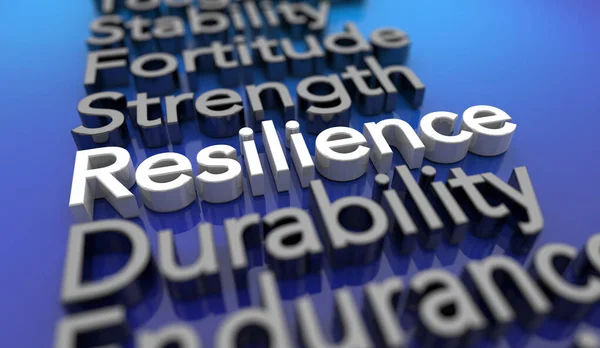 Resilience Durability Endurance Strenth Stability Words Animation — Fotografia de Stock