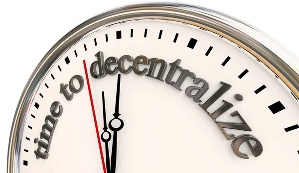 Time Decentralize Clock Business Plan Strategy Responsive Efficiency Illustration — Stockfoto