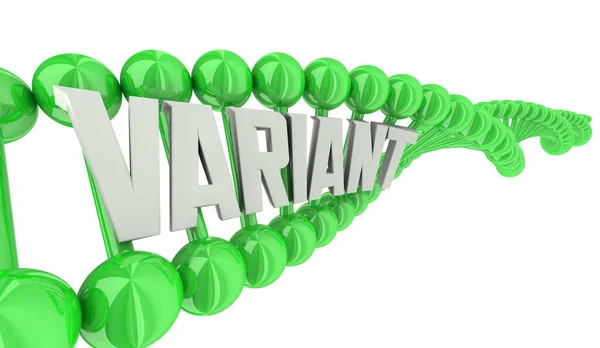 Variant Dna Evolved Strain Virus Different Unique Changed Illustration — Stock Fotó