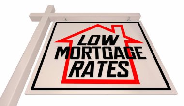 Satılık Düşük İpotekli Faiz Kredisi Konutu 3 boyutlu Görüntü